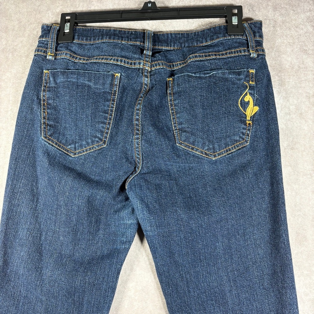 Phat Fashions Baby Phat Silver Label Y2K Jeans Womens 11 Juniors Denim Bootcut